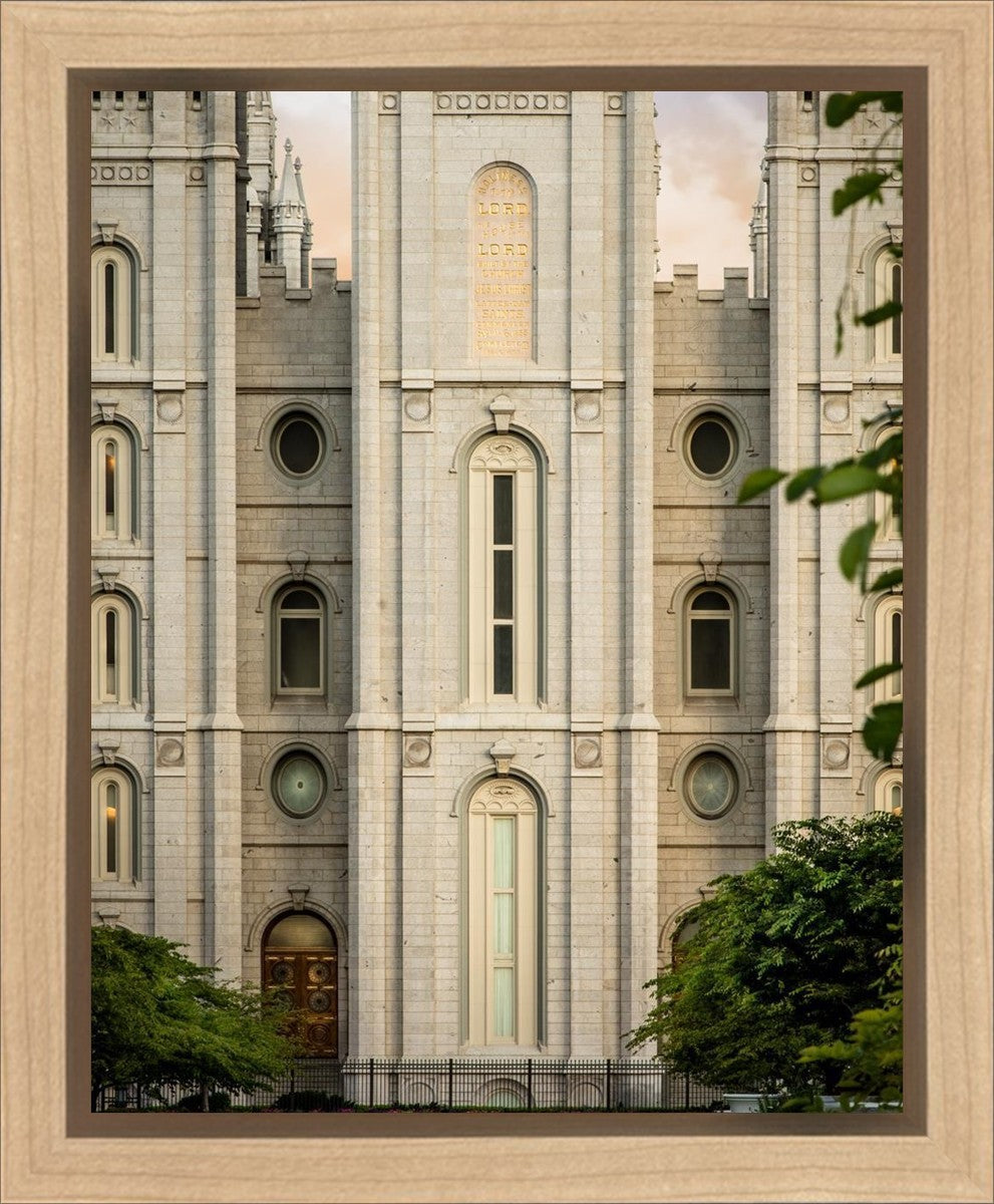 Salt Lake City Temple The Morning Breaks Gallery Wrap