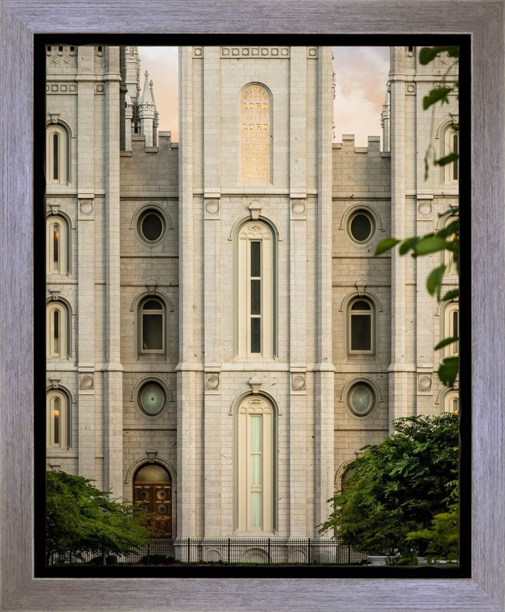 Salt Lake City Temple The Morning Breaks Gallery Wrap