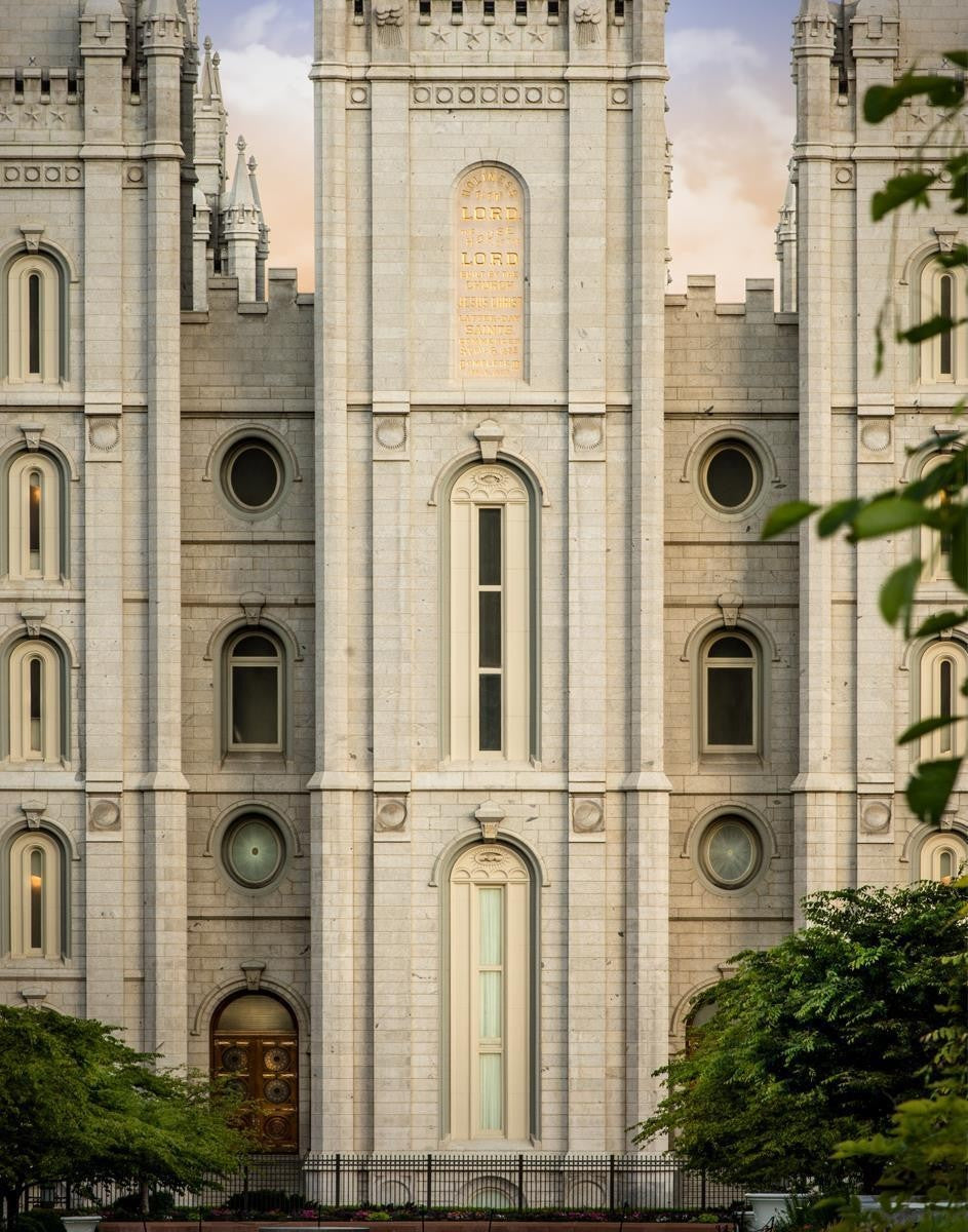 Salt Lake City Temple The Morning Breaks Gallery Wrap