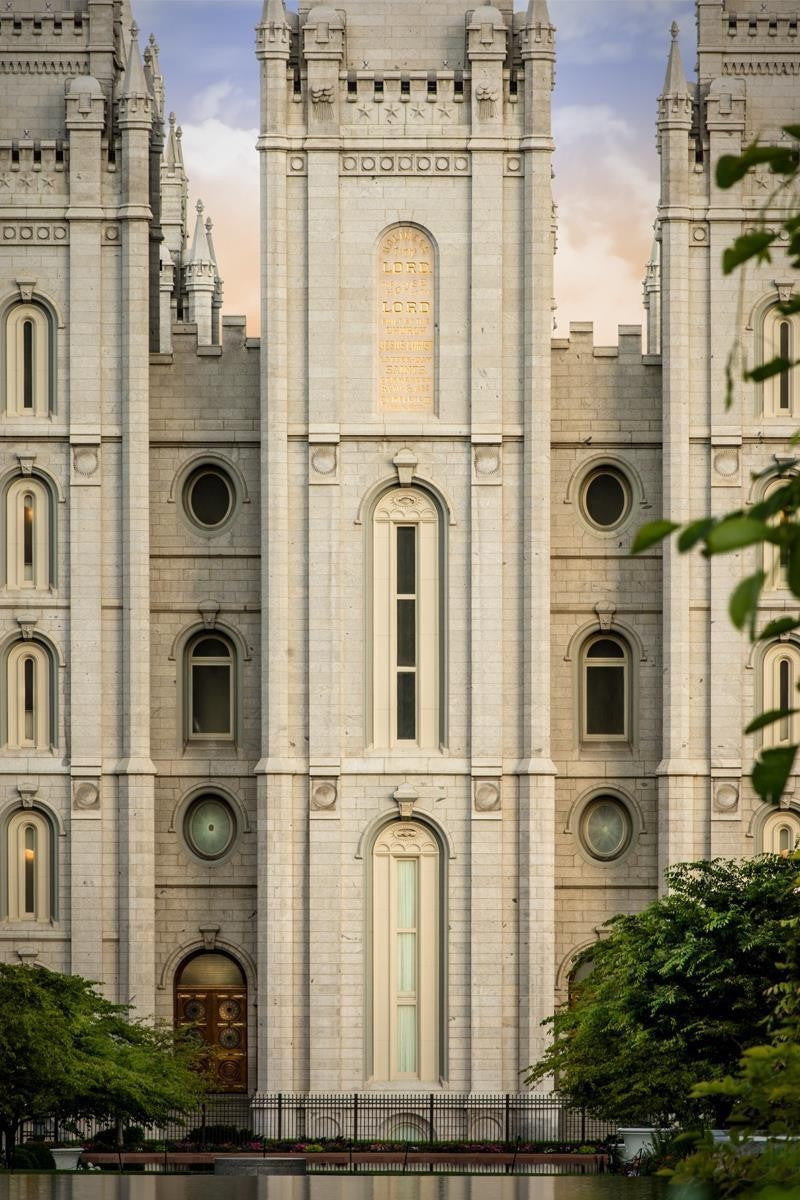 Salt Lake City Temple The Morning Breaks Gallery Wrap