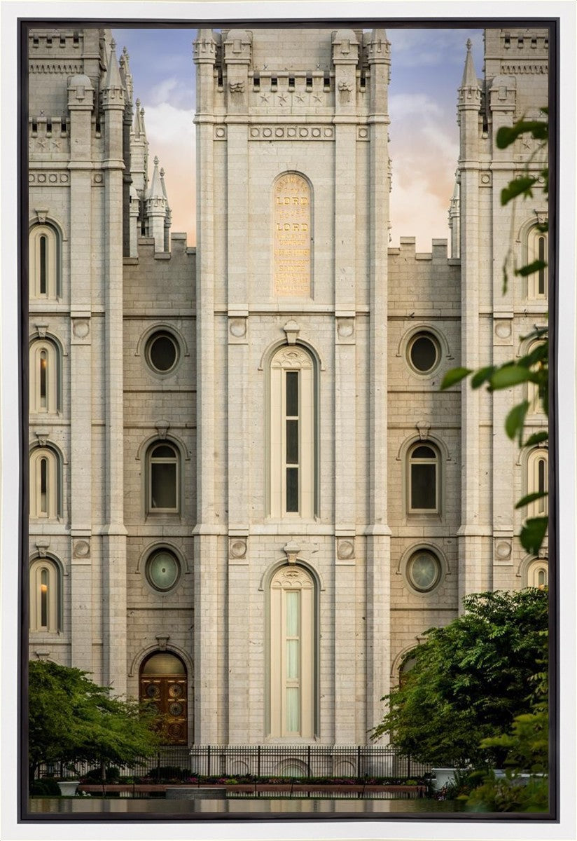 Salt Lake City Temple The Morning Breaks Gallery Wrap