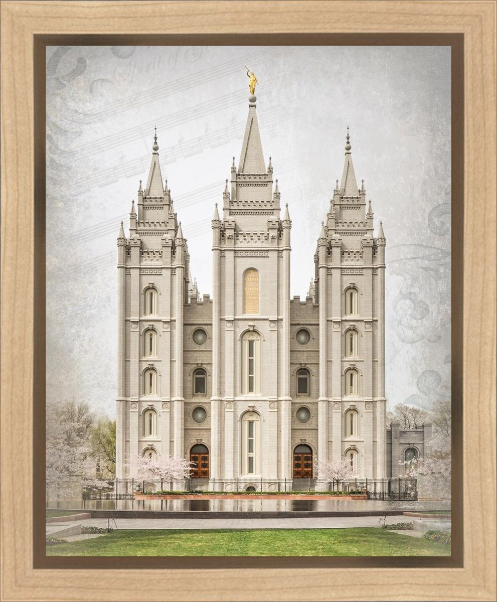 Salt Lake City Temple The Spirit Of God Gallery Wrap
