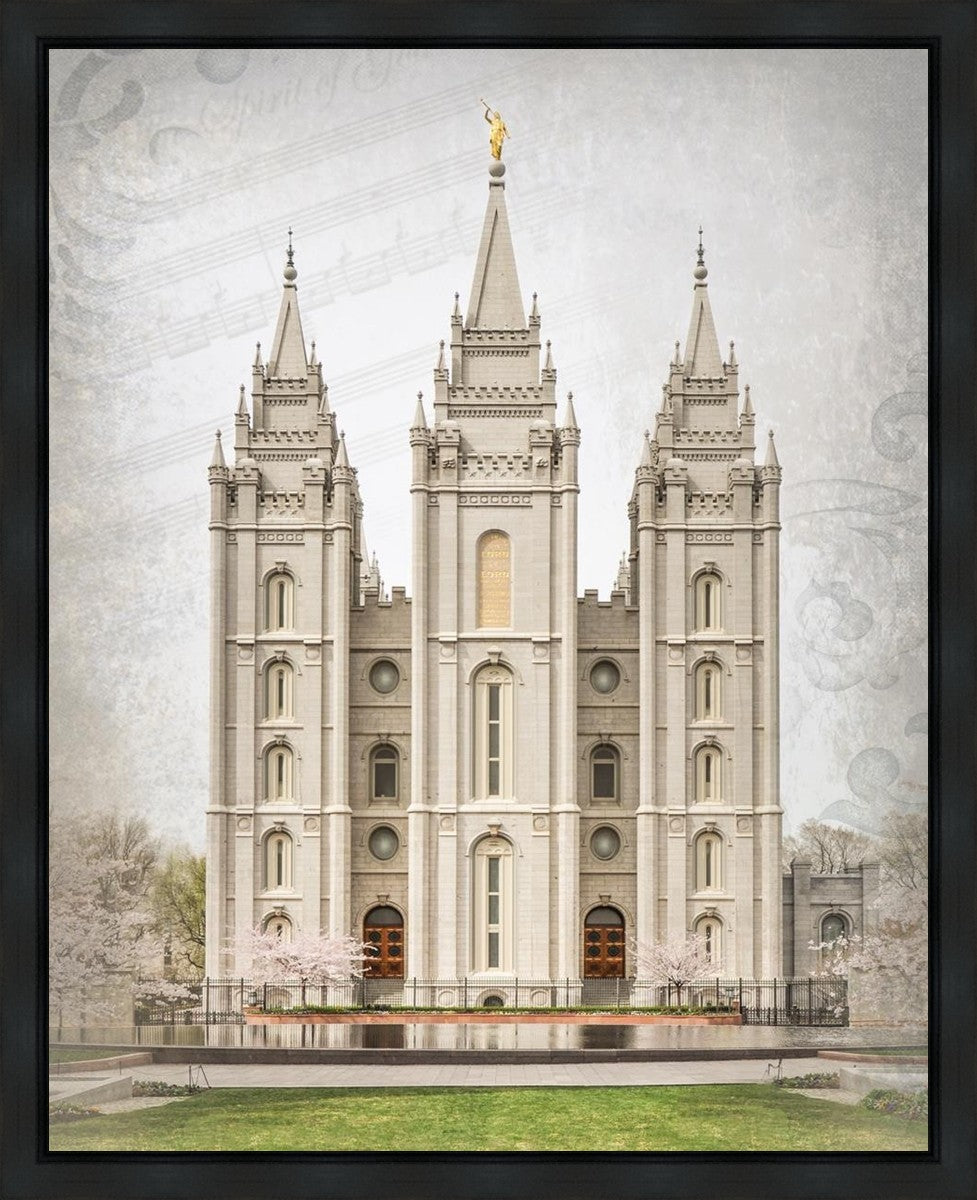 Salt Lake City Temple The Spirit Of God Gallery Wrap