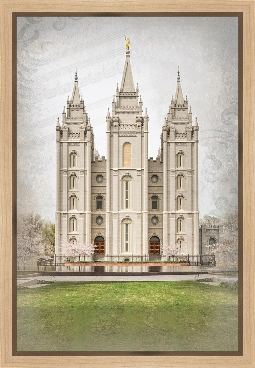 Salt Lake City Temple The Spirit Of God Gallery Wrap