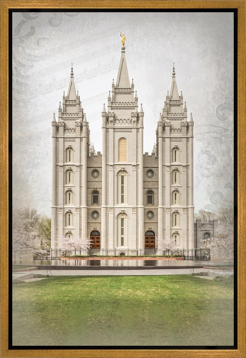 Salt Lake City Temple The Spirit Of God Gallery Wrap