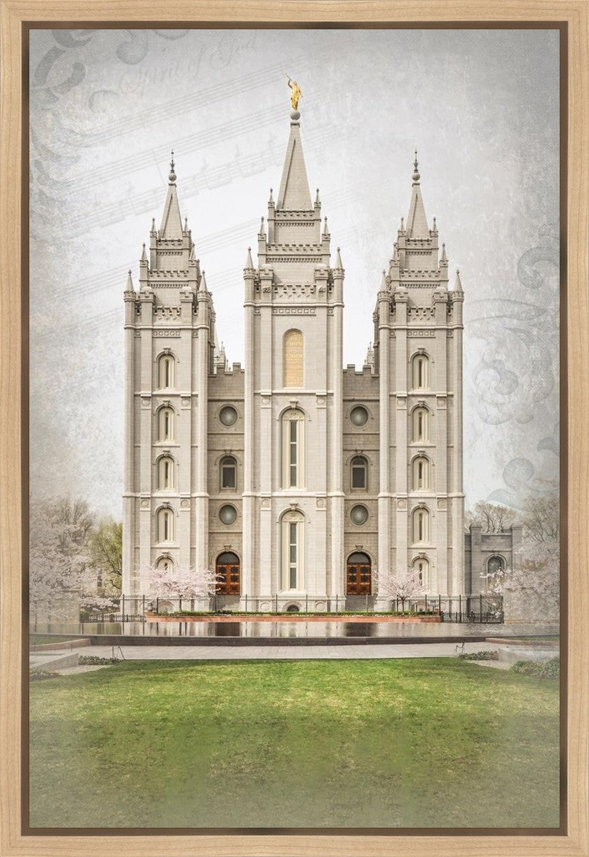 Salt Lake City Temple The Spirit Of God Gallery Wrap