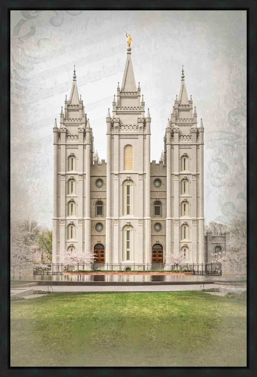 Salt Lake City Temple The Spirit Of God Gallery Wrap