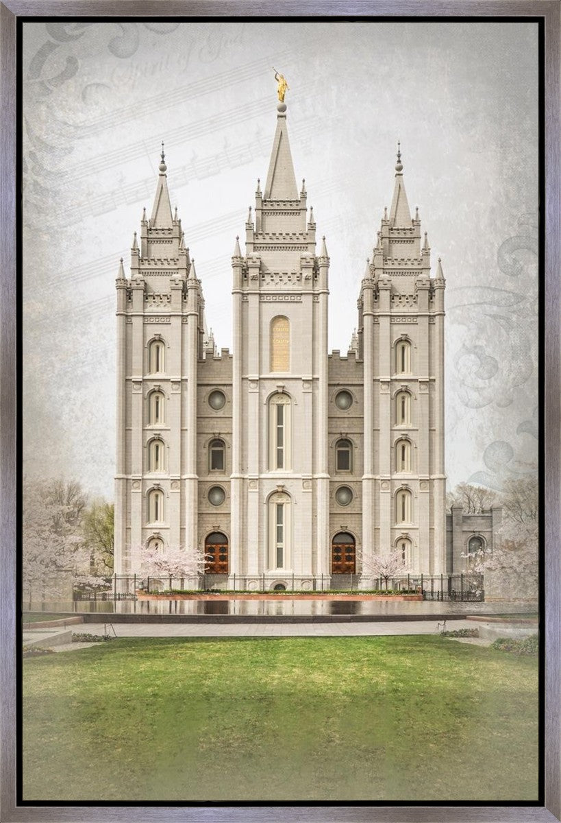 Salt Lake City Temple The Spirit Of God Gallery Wrap