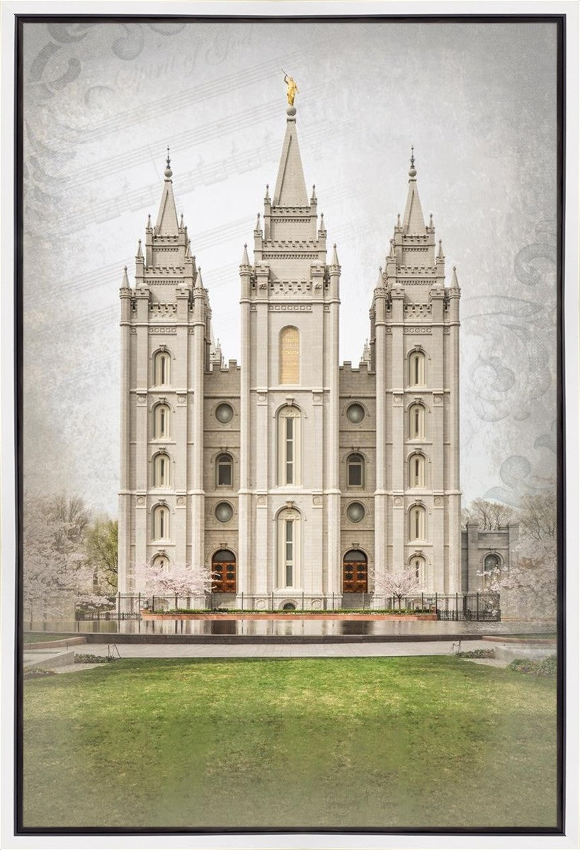 Salt Lake City Temple The Spirit Of God Gallery Wrap