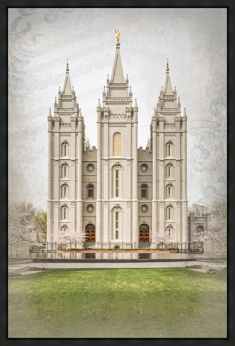 Salt Lake City Temple The Spirit Of God Gallery Wrap