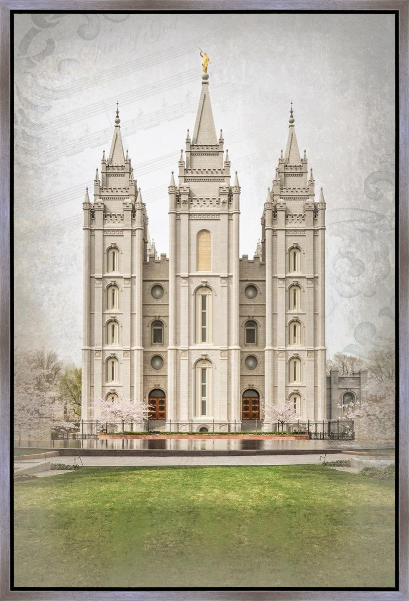 Salt Lake City Temple The Spirit Of God Gallery Wrap