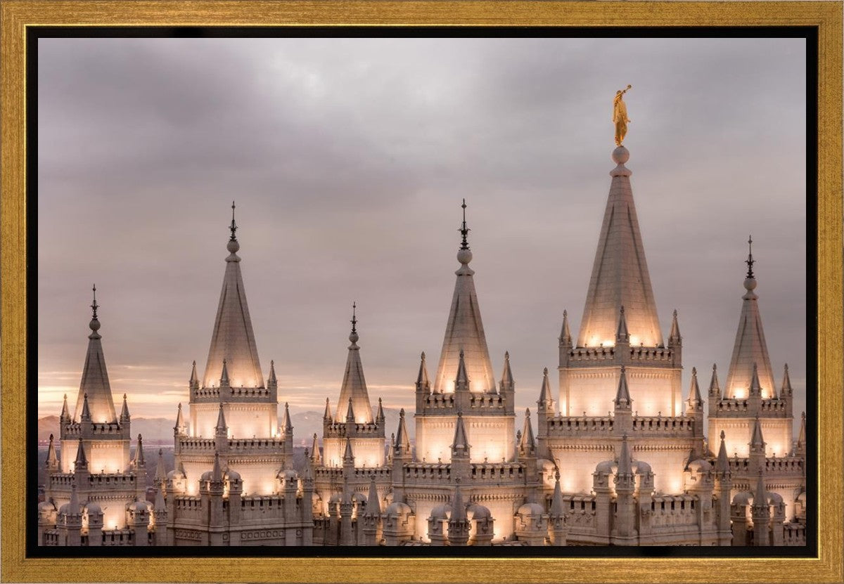 Salt Lake City Temple Rising Ramparts Gallery Wrap