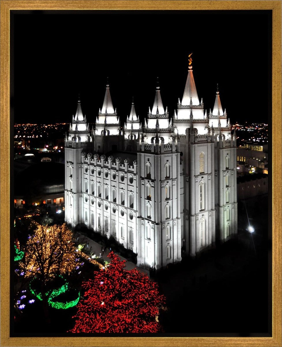 Salt Lake City Temple Wondrous Perspective Gallery Wrap