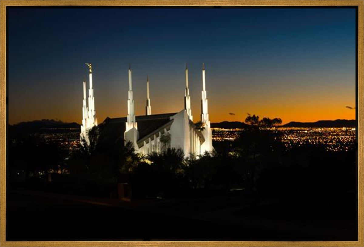 Las Vegas Temple Heaven's Glory Gallery Wrap
