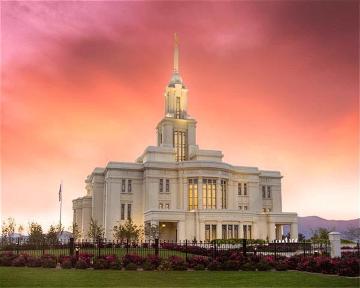Payson Temple Glory in Stages Gallery Wrap