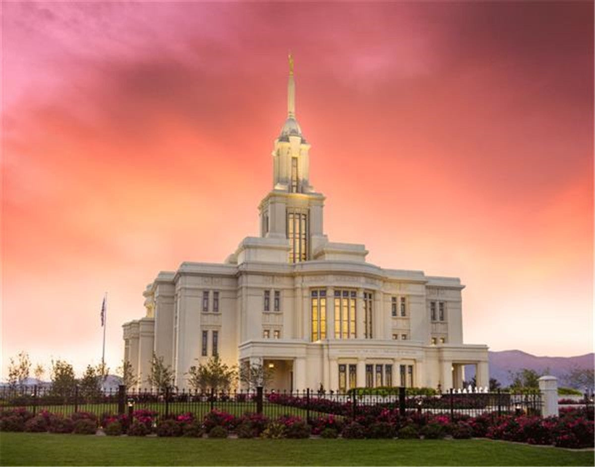 Payson Temple Glory in Stages Gallery Wrap
