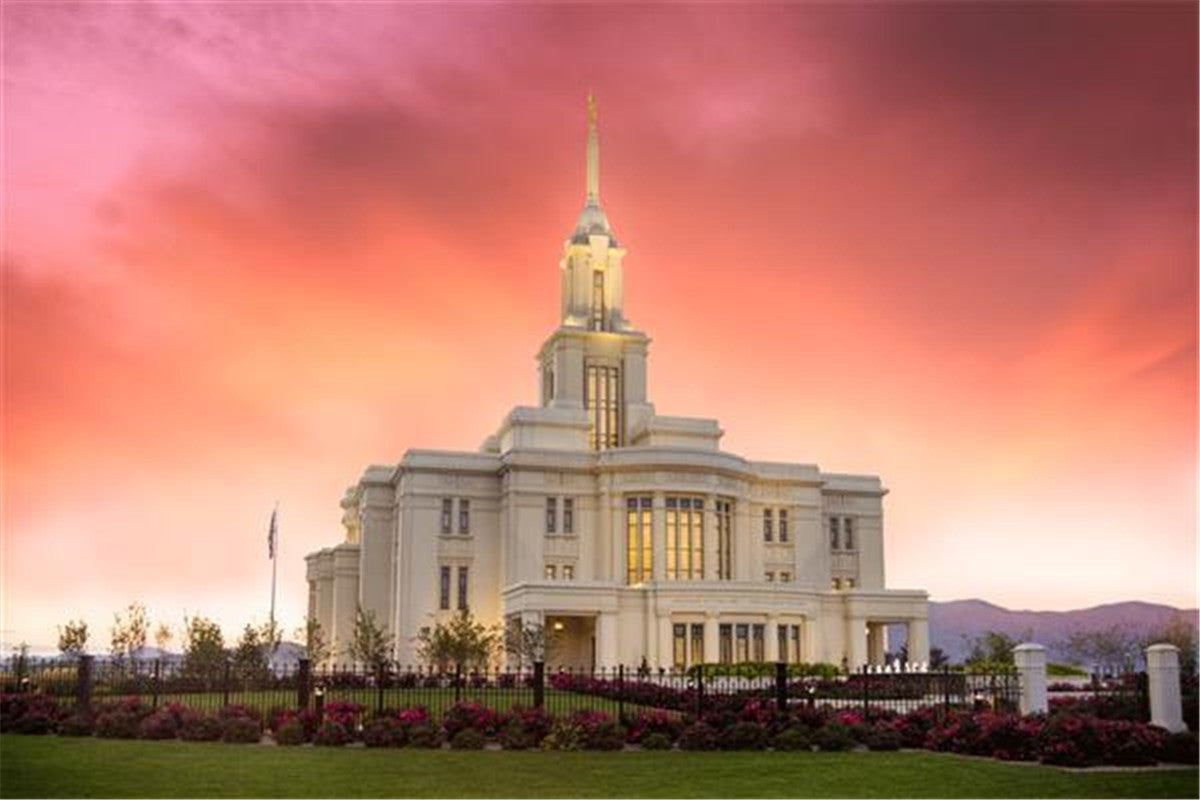 Payson Temple Glory in Stages Gallery Wrap