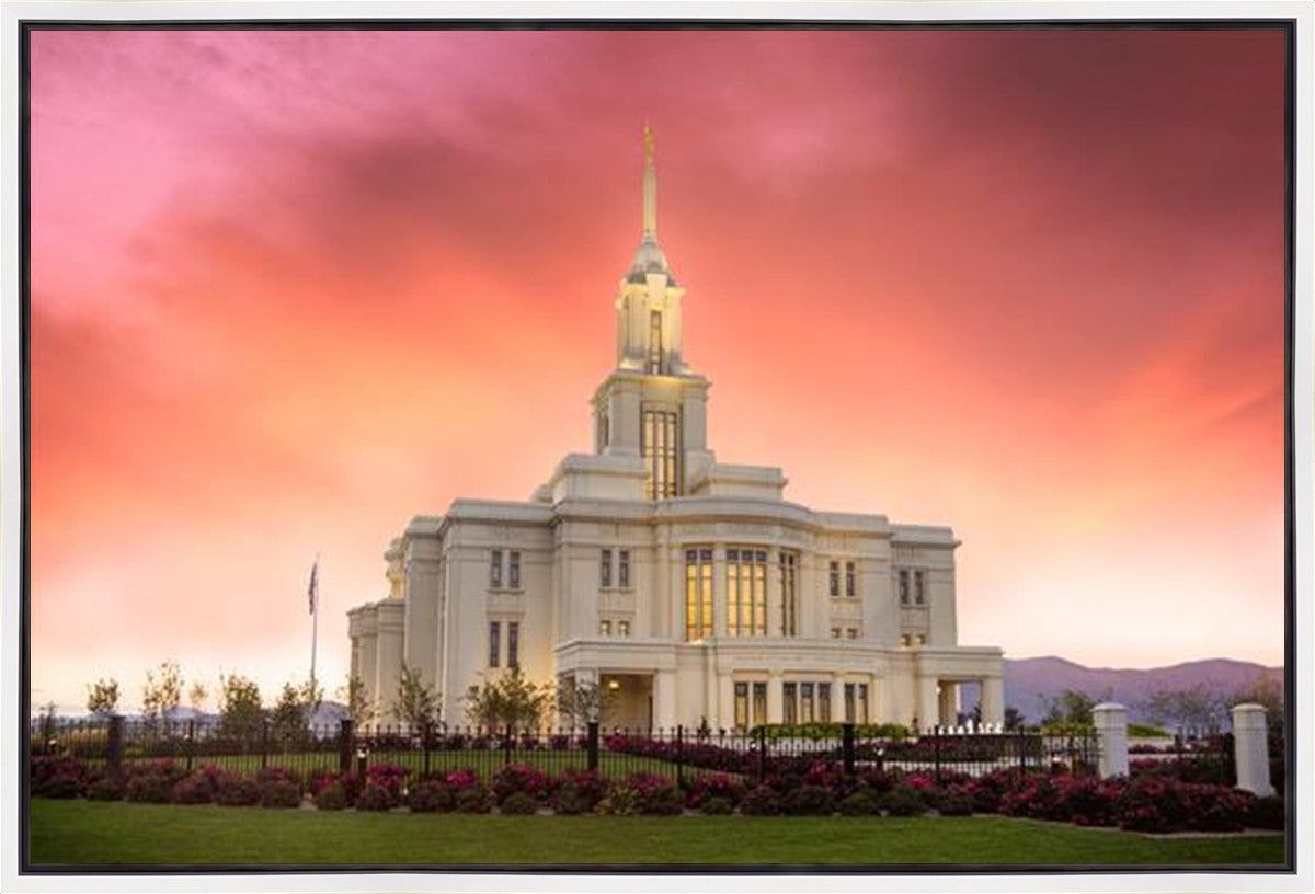Payson Temple Glory in Stages Gallery Wrap