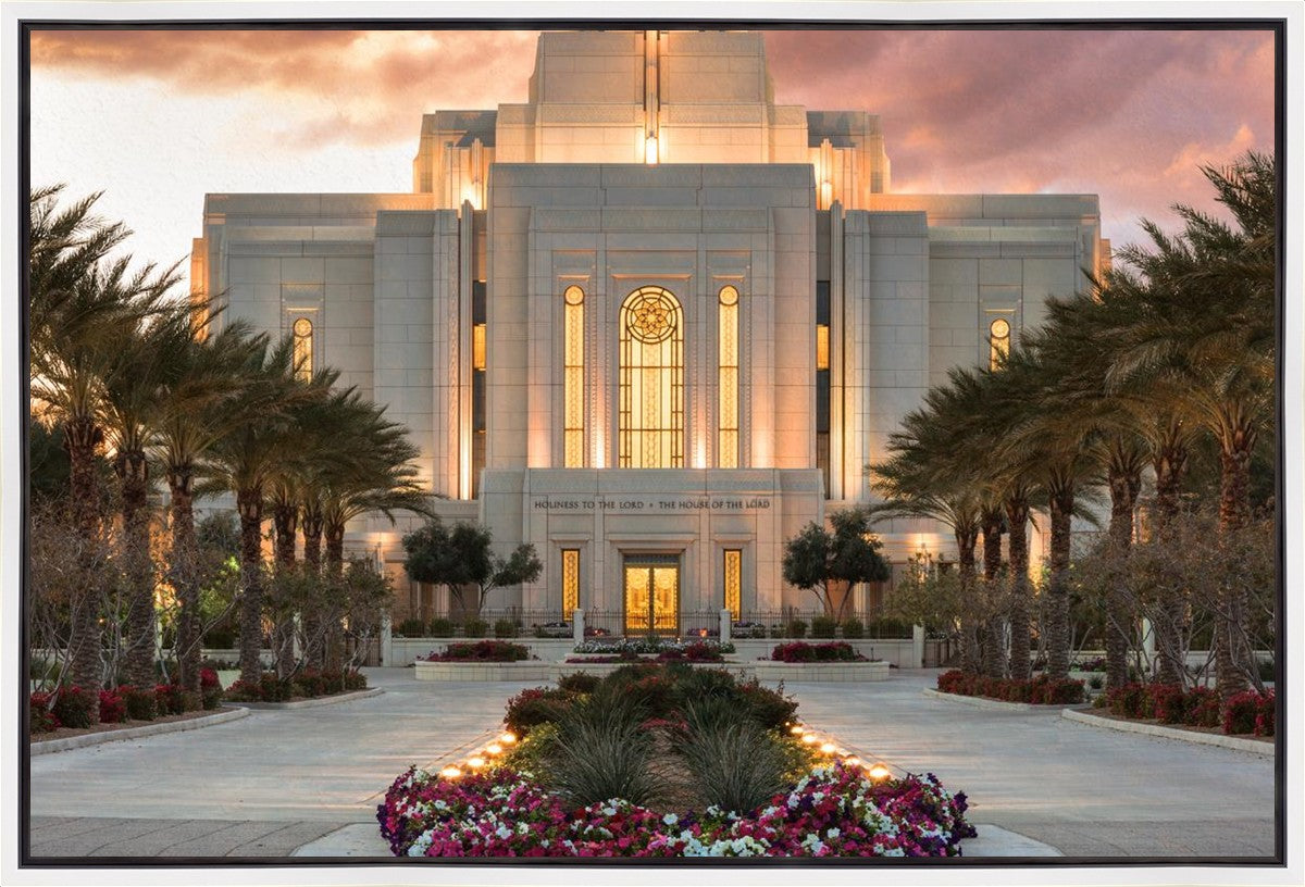 Gilbert Temple Glorified In Light Gallery Wrap