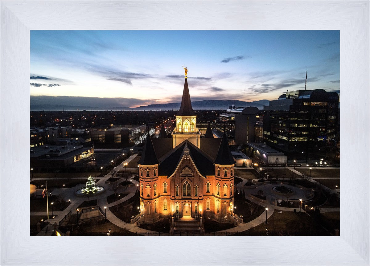 Provo City Center At Dusk