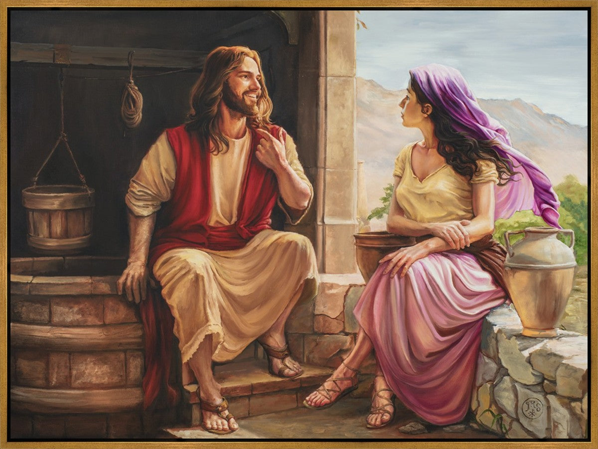 Unexpected Grace: Revelation at Jacob's Well Large Wall Art Gallery Wrap