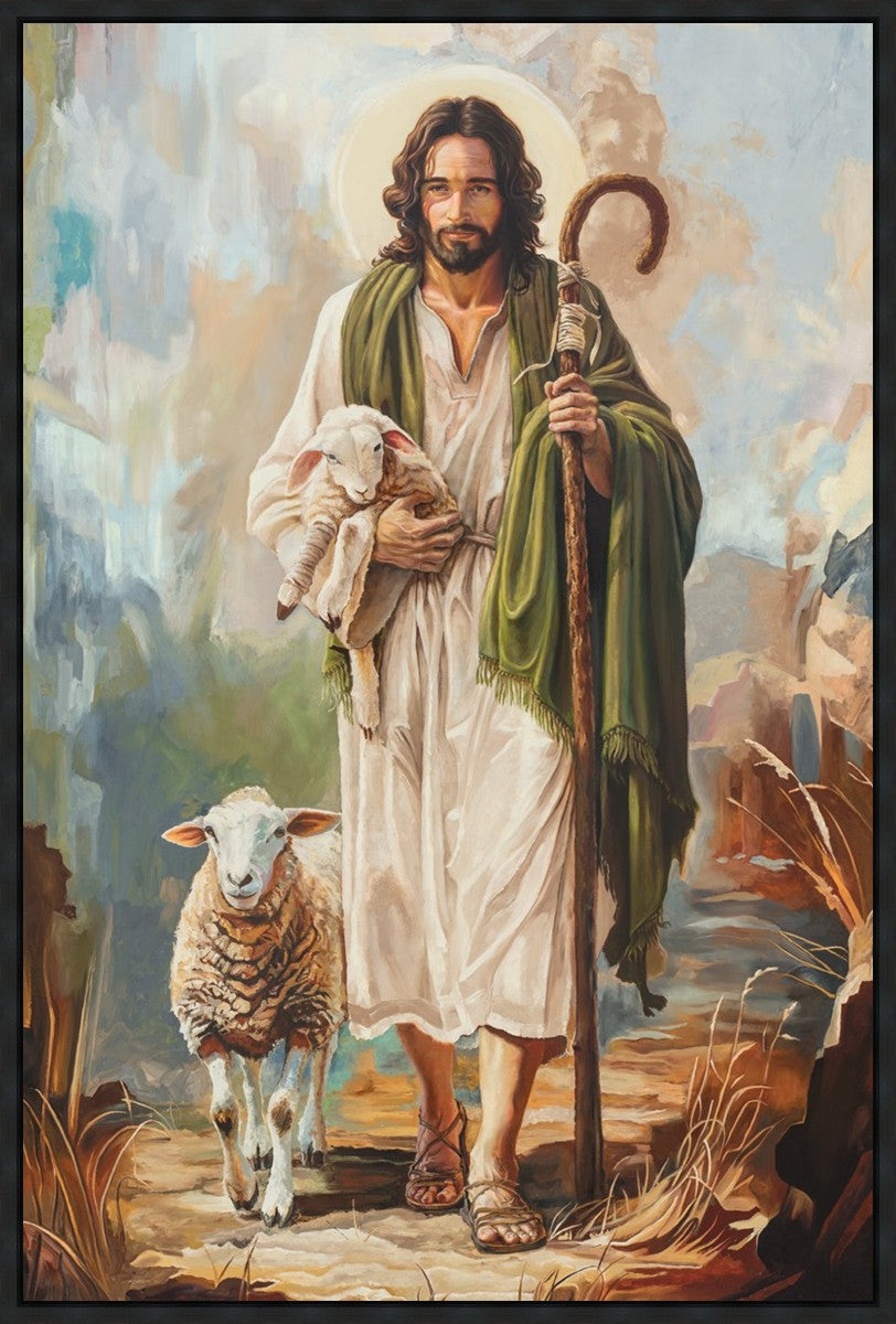 Safe in The Shepherd's Arms Large Wall Art Gallery Wrap