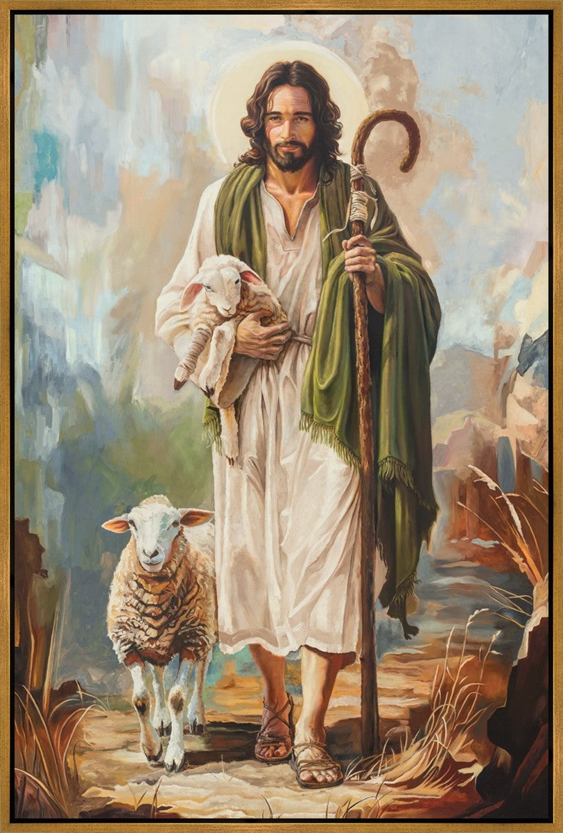 Safe in The Shepherd's Arms Large Wall Art Gallery Wrap