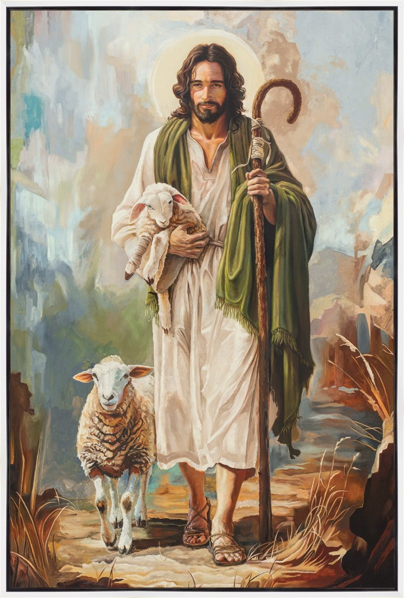 Safe in The Shepherd's Arms Large Wall Art Gallery Wrap