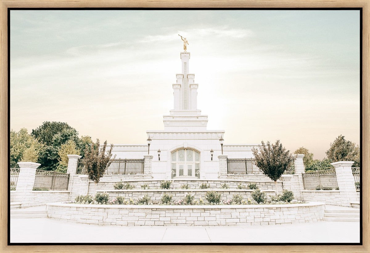 Sweet is The Work Columbia River Washington Temple Gallery Wrap