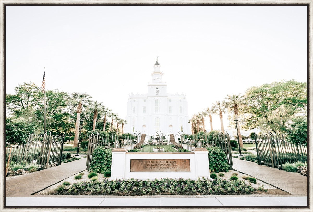 Sweet is The Work St George Utah Temple Large Wall Art
