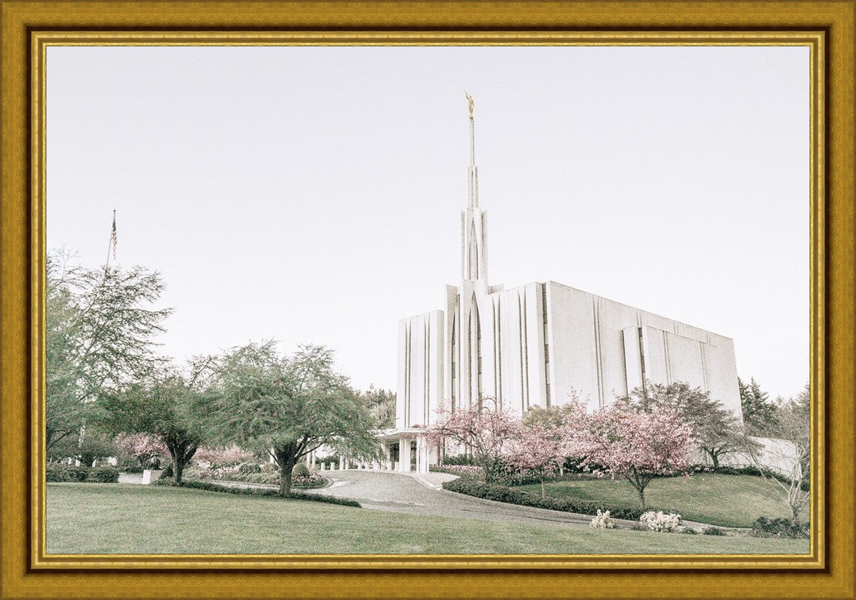 Sweet is The Work Seattle Washington Temple Large Wall Art