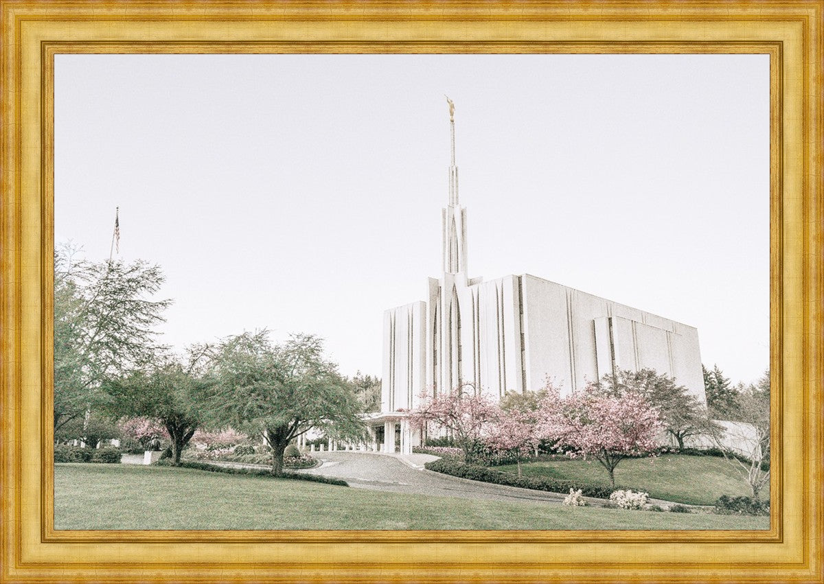 Sweet is The Work Seattle Washington Temple Large Wall Art