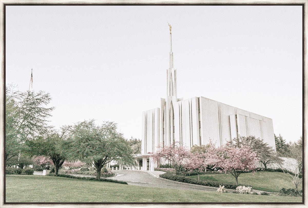 Sweet is The Work Seattle Washington Temple Large Wall Art