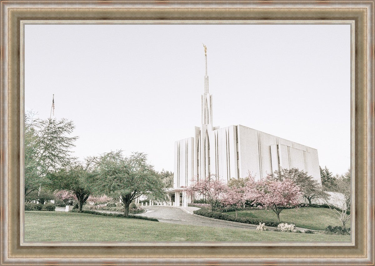 Sweet is The Work Seattle Washington Temple Large Wall Art