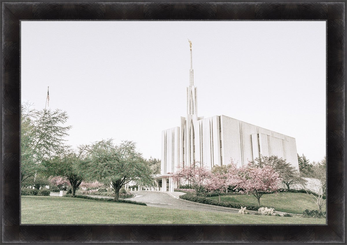 Sweet is The Work Seattle Washington Temple Large Wall Art