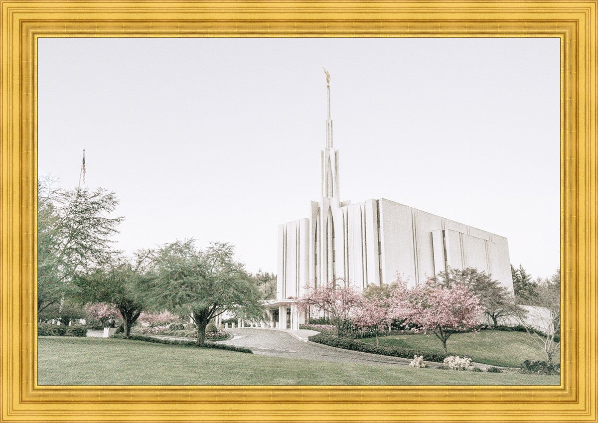 Sweet is The Work Seattle Washington Temple Large Wall Art