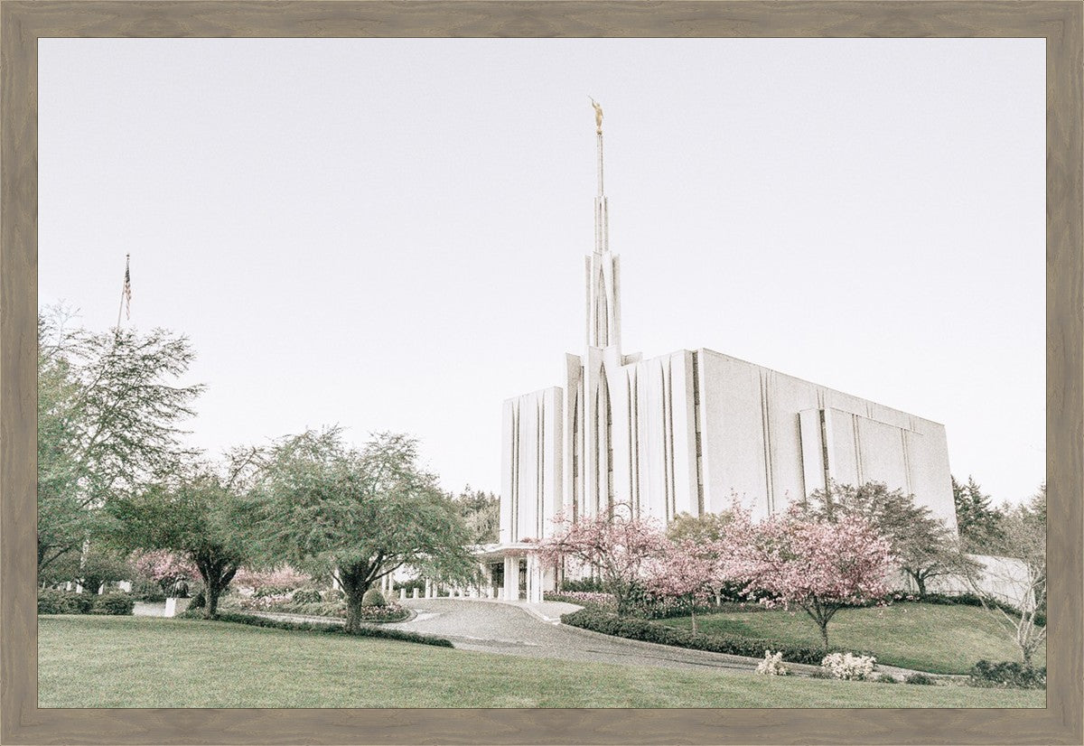 Sweet is The Work Seattle Washington Temple Large Wall Art