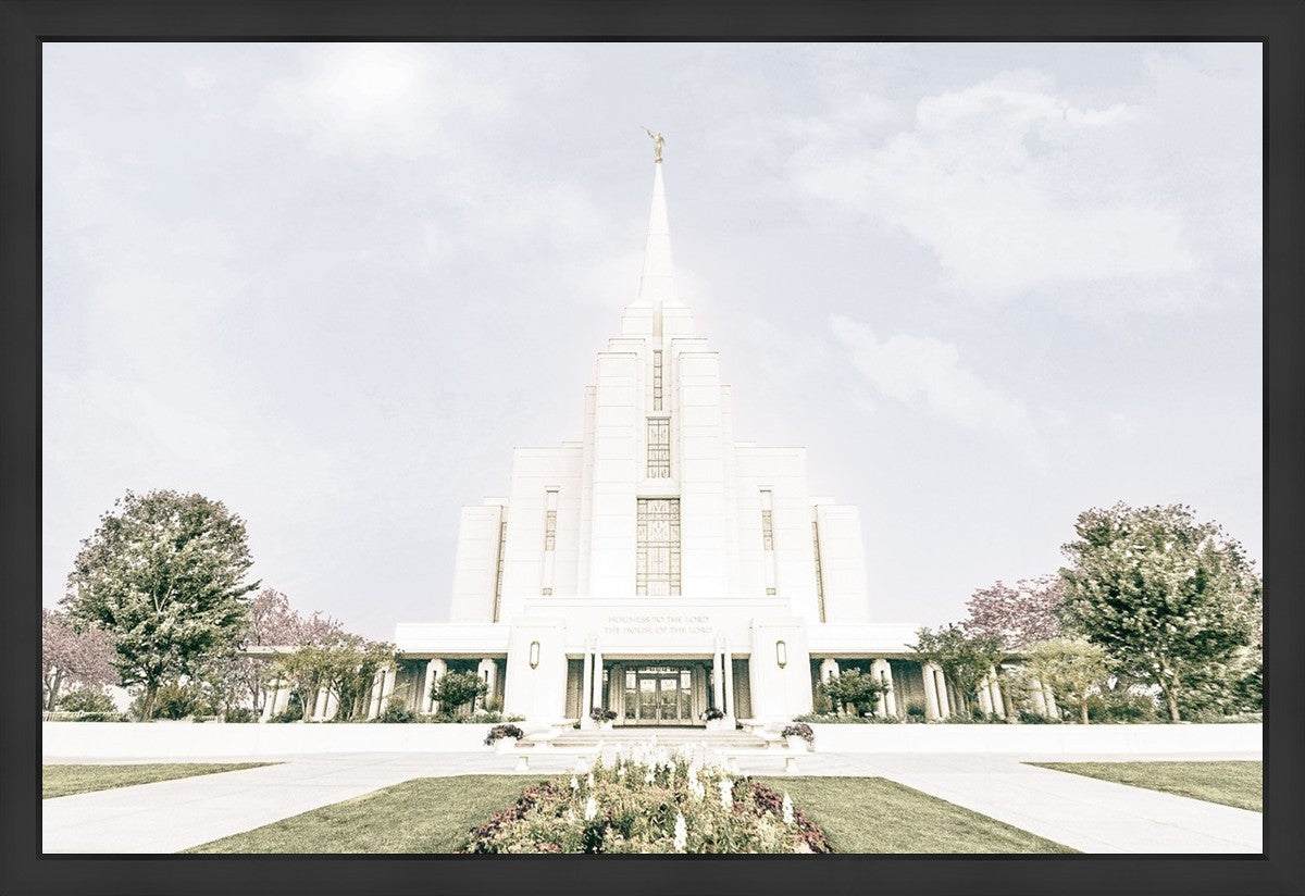 Sweet is The Work Rexburg Idaho Temple Large Wall Art