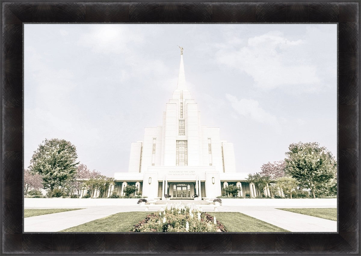 Sweet is The Work Rexburg Idaho Temple Large Wall Art
