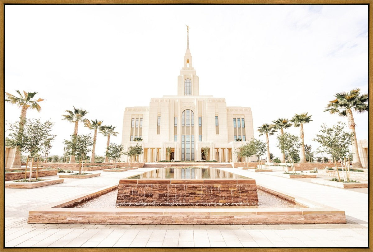 Sweet is The Work Red Cliffs Utah Temple Large Wall Art Gallery Wrap