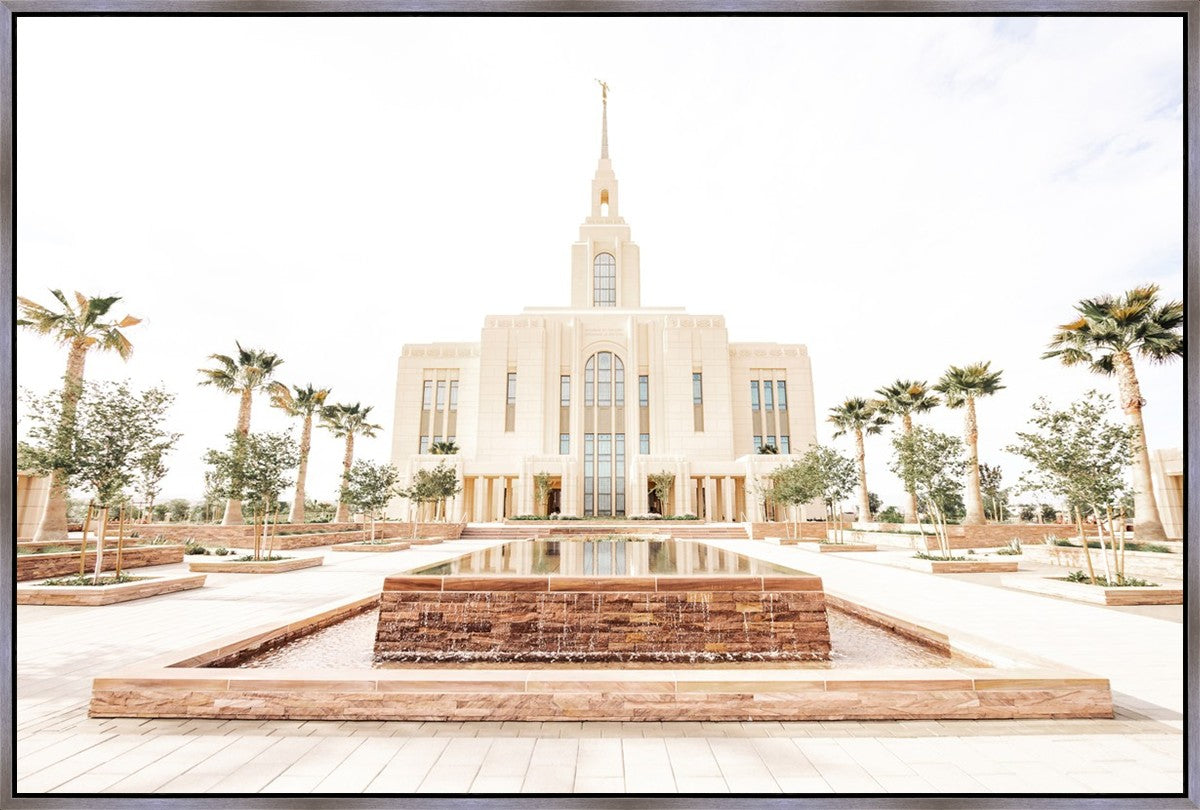 Sweet is The Work Red Cliffs Utah Temple Large Wall Art Gallery Wrap