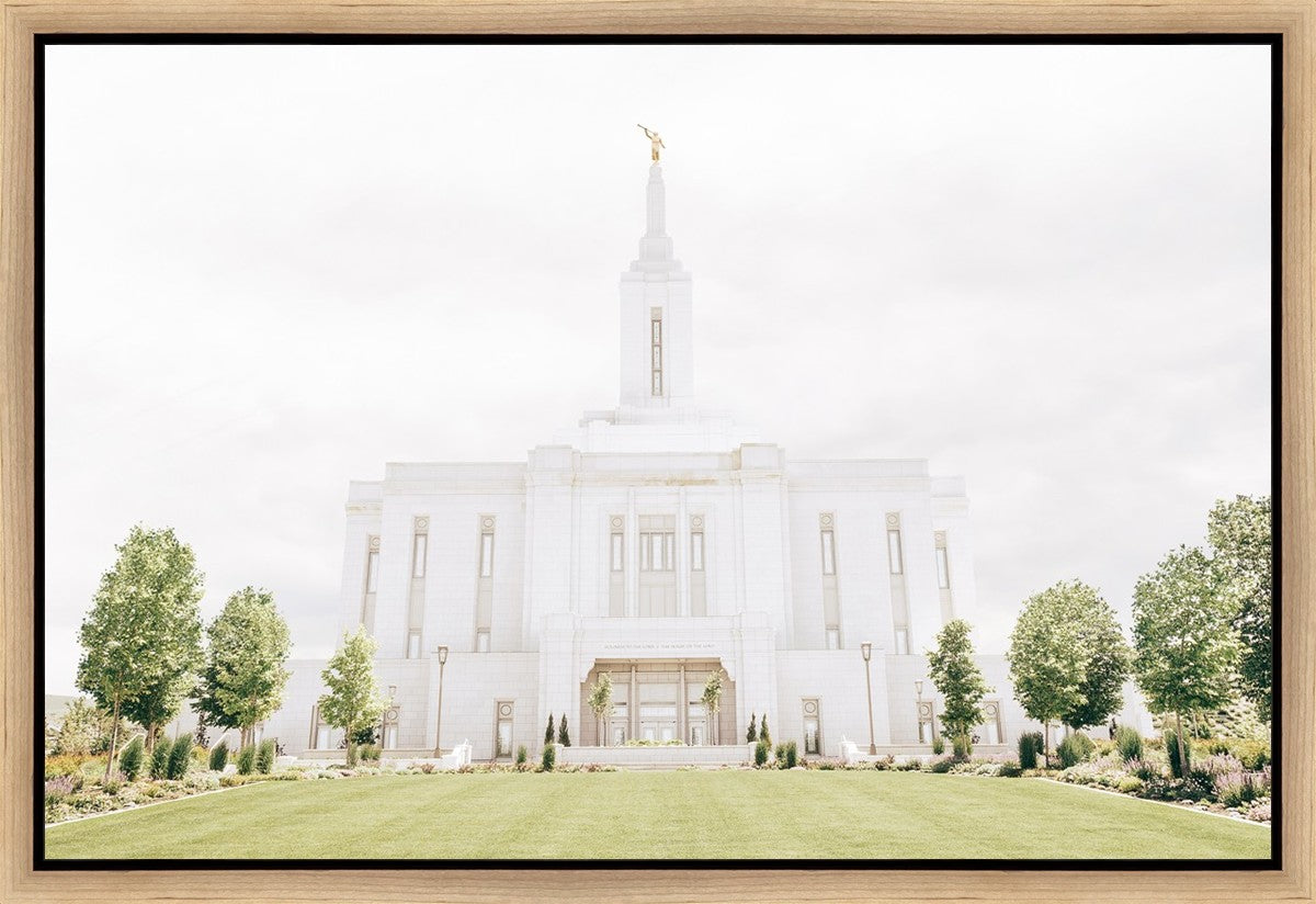 Sweet is The Work Pocatello Idaho Temple Gallery Wrap