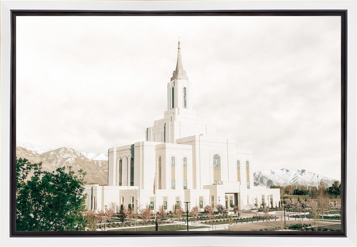 Sweet is The Work Orem Utah Temple Gallery Wrap