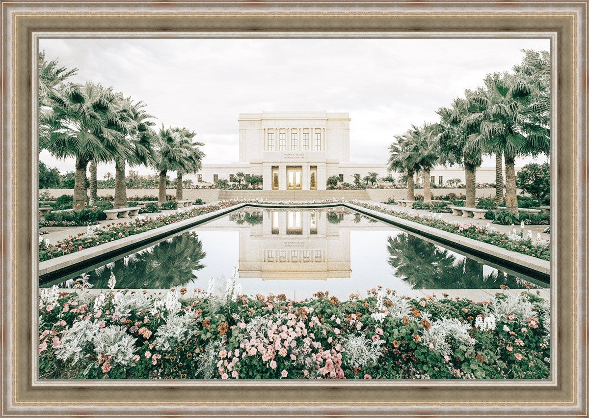 Sweet is The Work Mesa Arizona Temple Large Wall Art