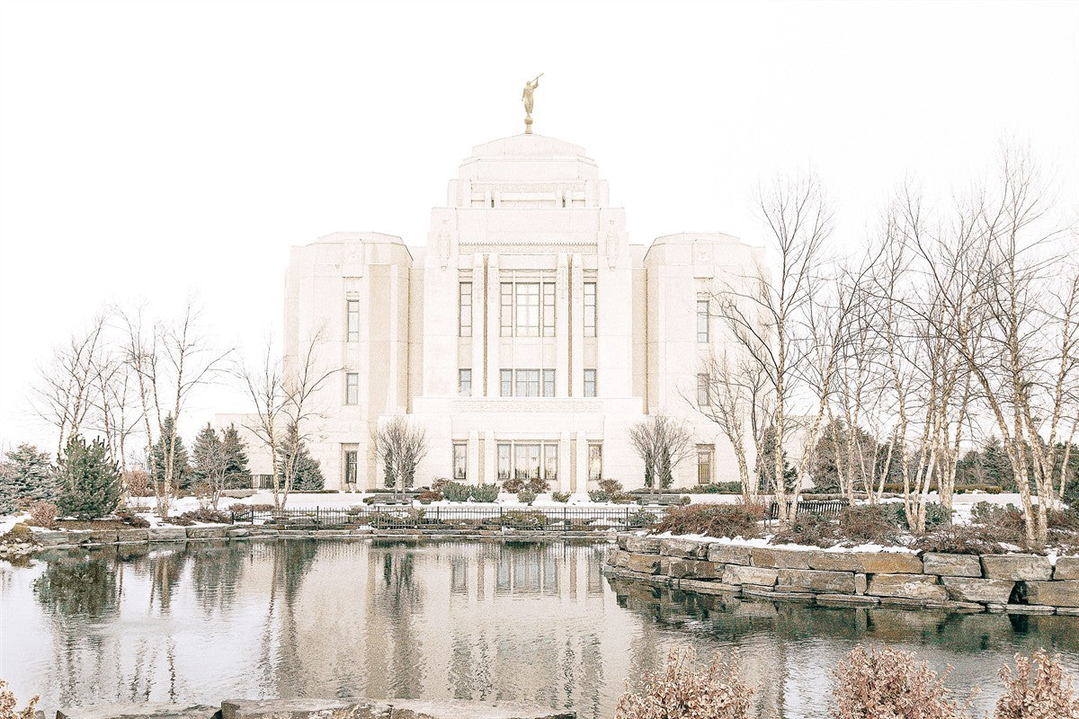 Sweet is The Work Meridian Idaho Temple Large Wall Art Gallery Wrap