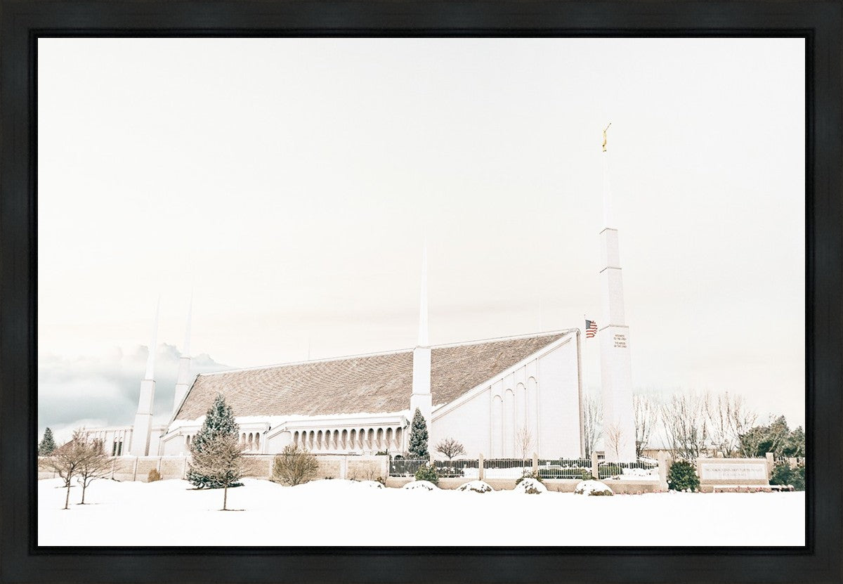 Sweet is The Work Boise Idaho Temple Gallery Wrap