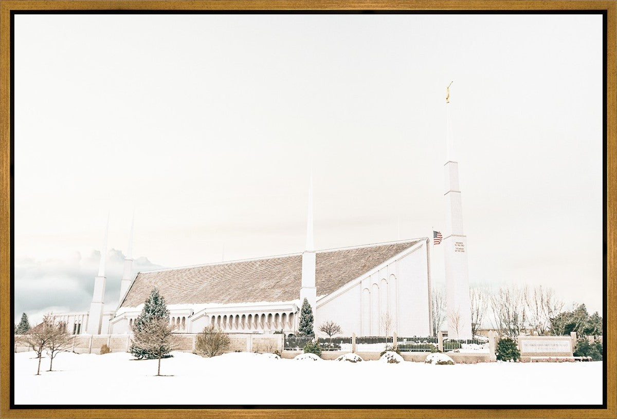 Sweet is The Work Boise Idaho Temple Gallery Wrap