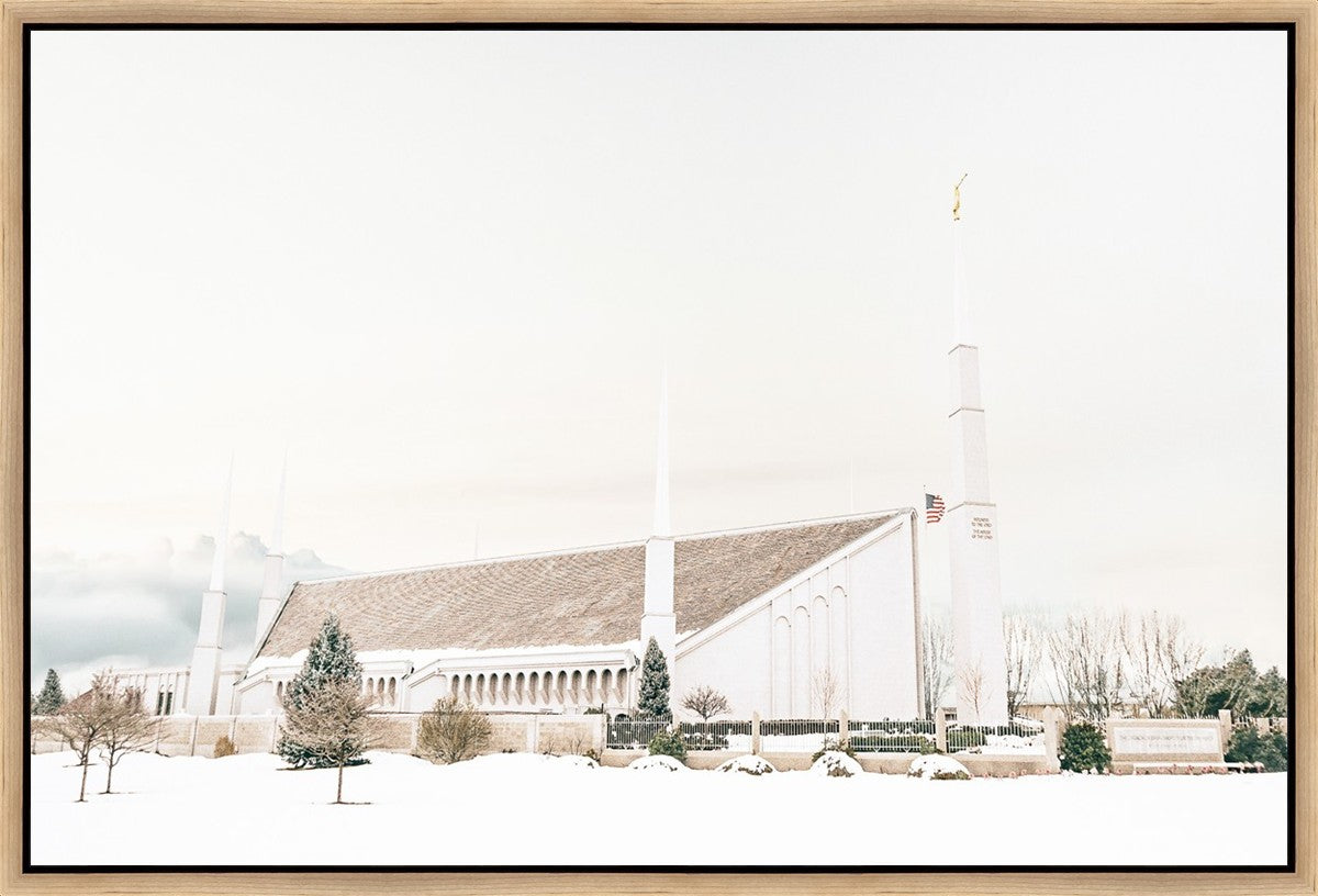 Sweet is The Work Boise Idaho Temple Gallery Wrap