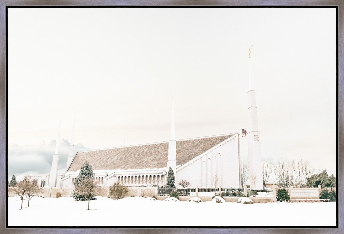 Sweet is The Work Boise Idaho Temple Gallery Wrap