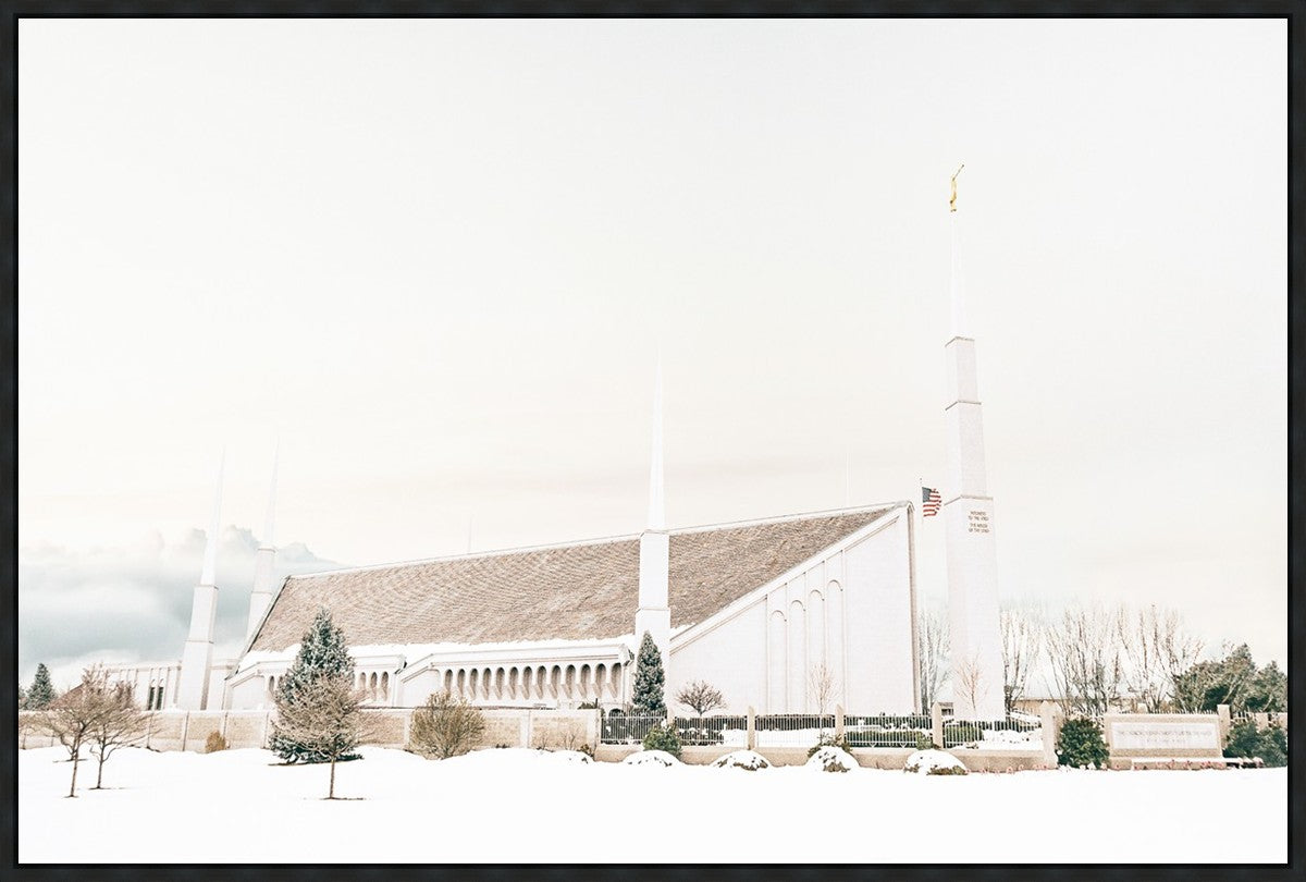 Sweet is The Work Boise Idaho Temple Large Wall Art Gallery Wrap